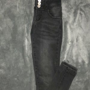 Black high rise jeans